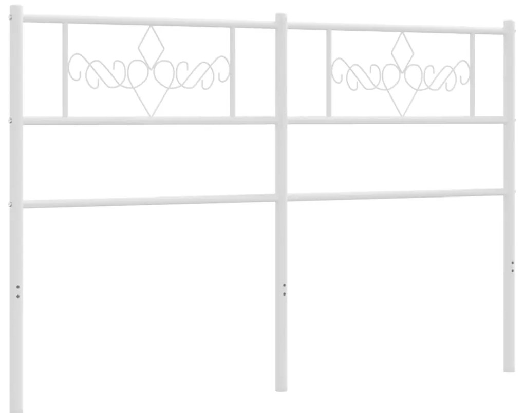 Cabeceira de cama 120 cm metal branco