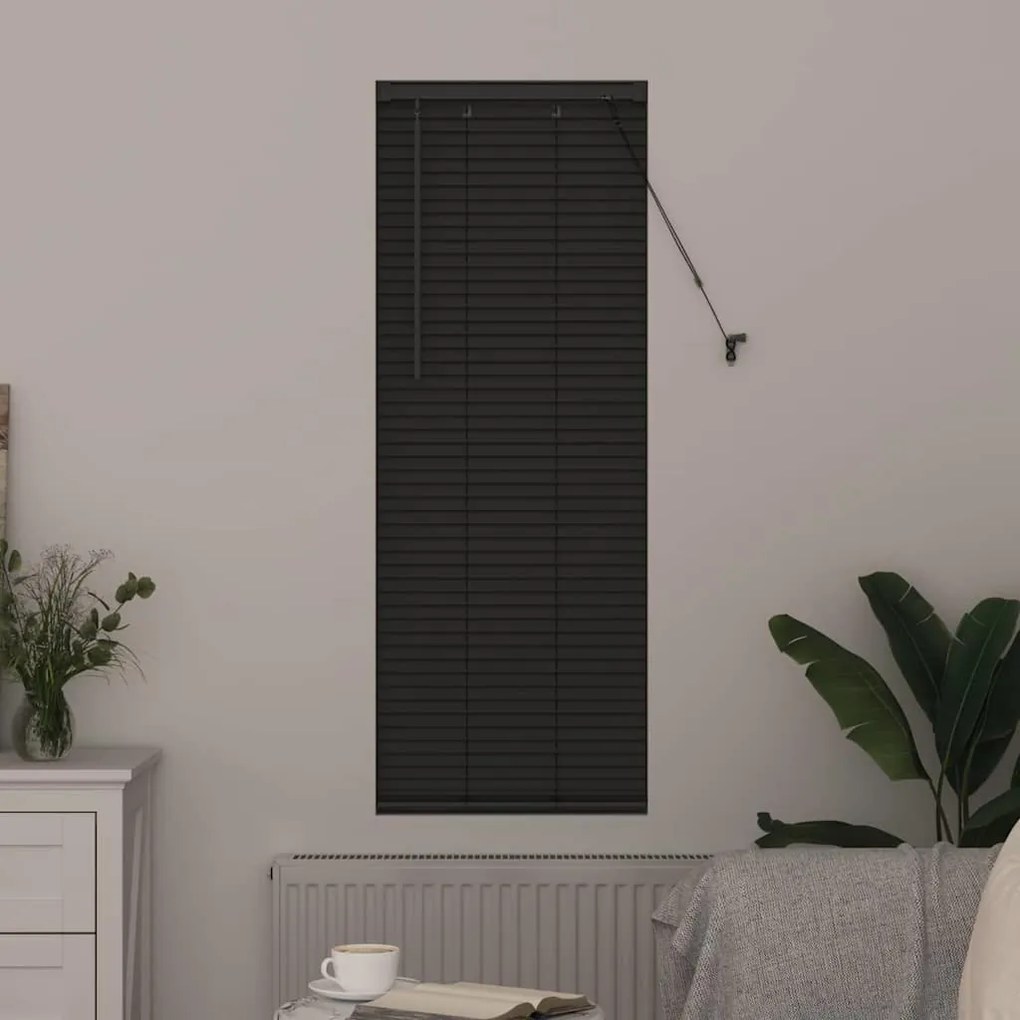 Persiana de Janela Cinzento-escuro 80 x 130 cm Alumínio