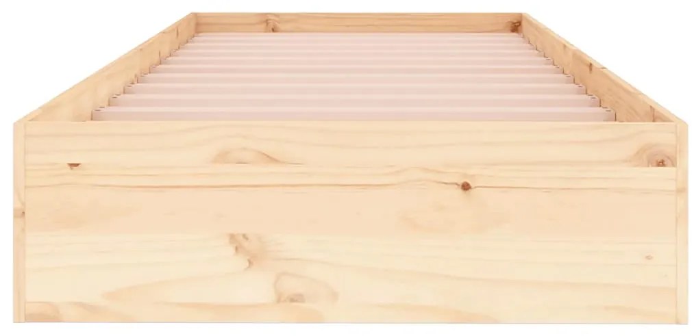 Estrutura cama pequena solteiro 75x190 cm madeira maciça