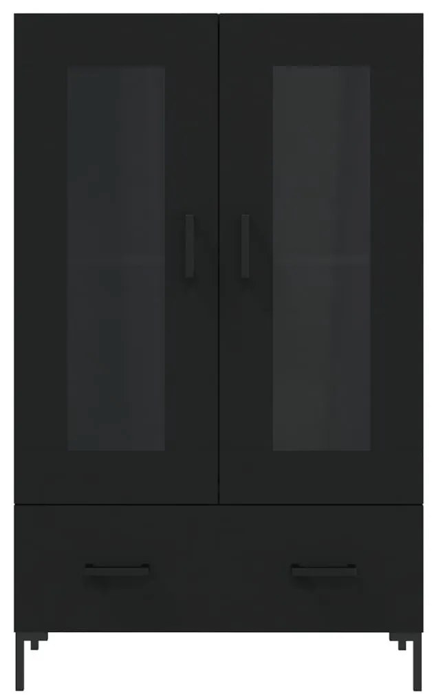 Aparador alto 69,5x31x115 cm derivados de madeira preto