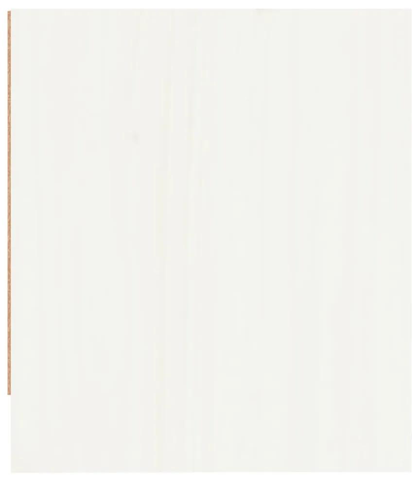 Mesas de cabeceira 2 pcs 40x31x35,5 cm pinho maciço branco