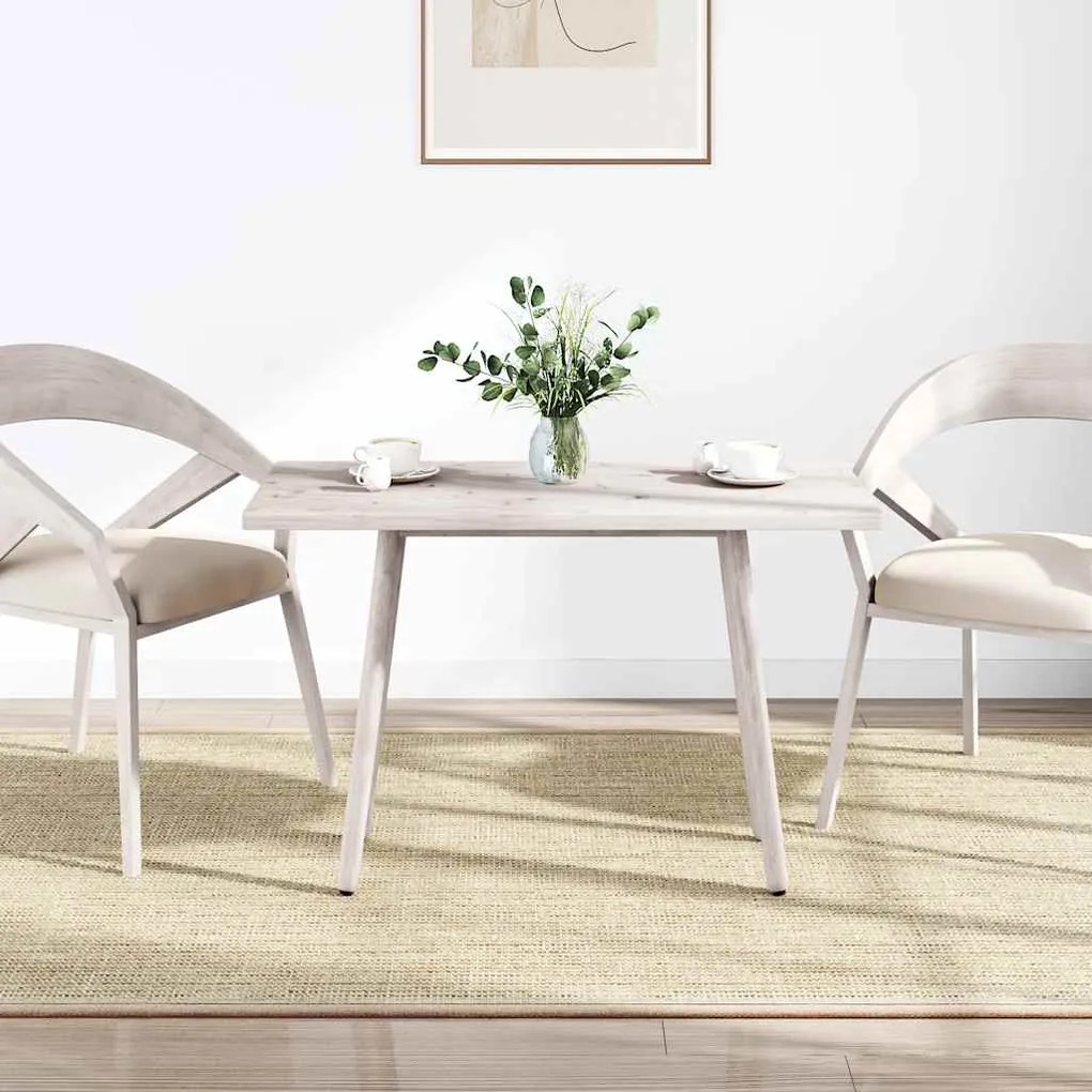 Tampo de mesa retangular 100x60x2,5 cm pinho maciço branco