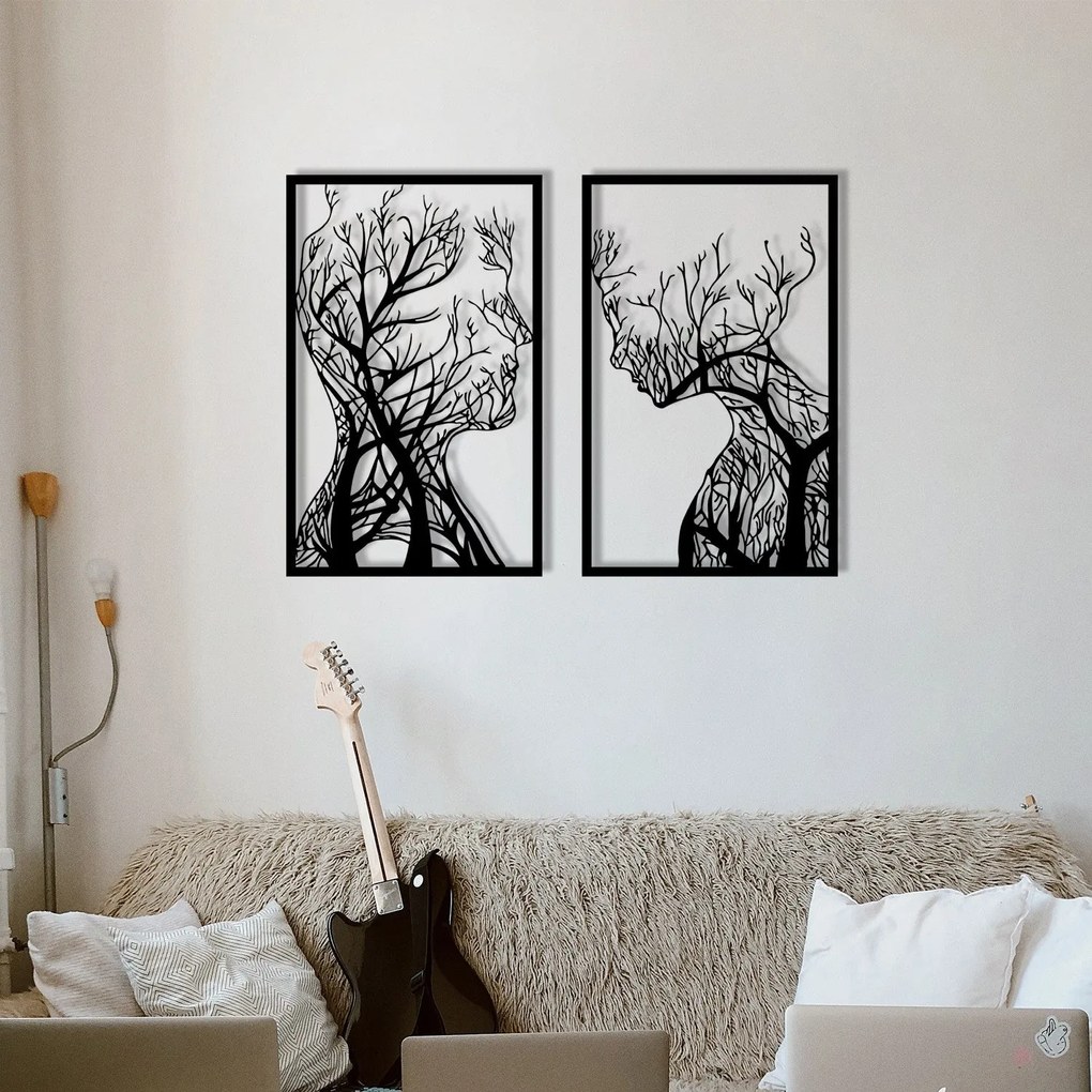 Acessório Decorativo de Parede Lutuf – Preto – 86 x 63 cm