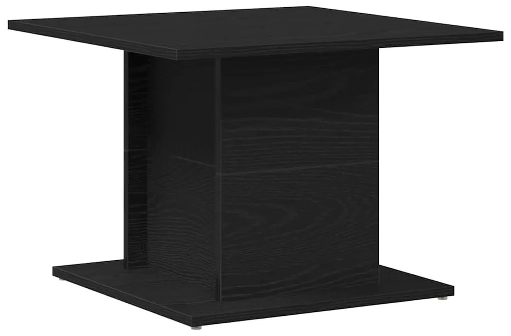 Mesa de Café Carvalho Preto 55,5x55,5x40 cm Madeira de Engenharia