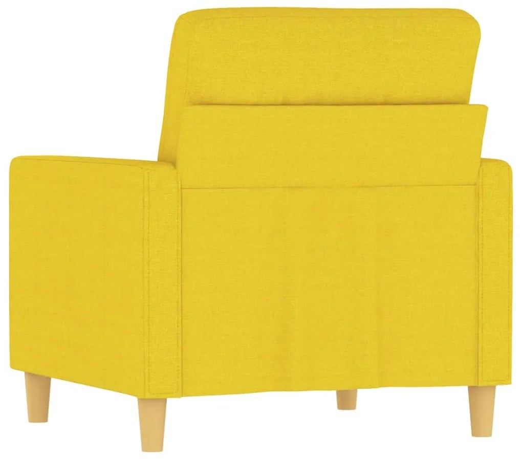 Poltrona 60 cm tecido amarelo-claro