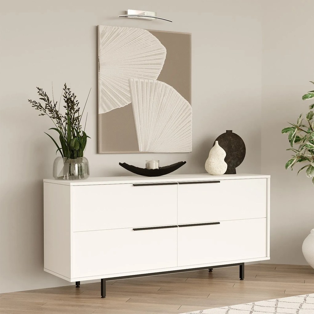 Console ON3 – Branco – 160 cm x 74,3 cm x 44,5 cm