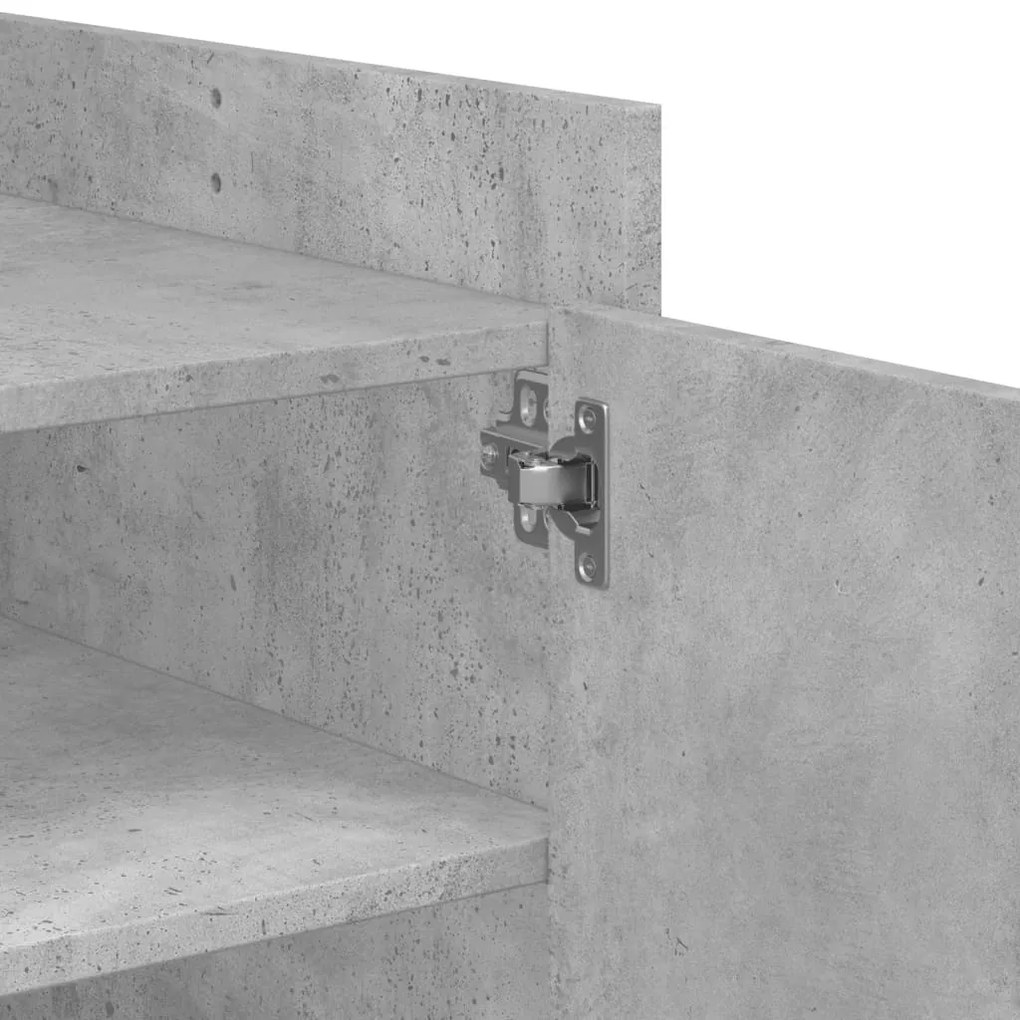 Mesa de centro 80x50x50 cm derivados de madeira cinza cimento