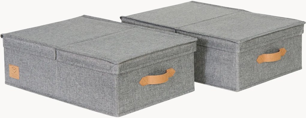Caixas com tampa Premium, conjunto de 2