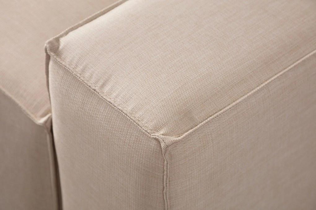 Sofá-Cama de Canto Pırlo – Ecru – 260x78x170 cm