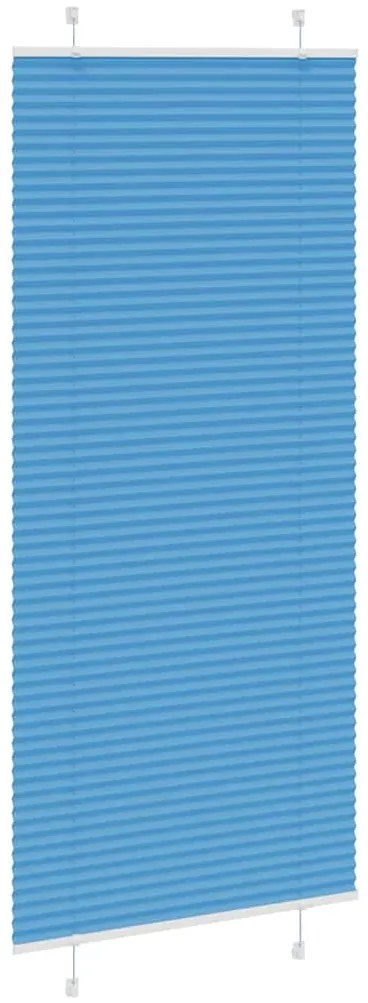 Azul Plissada Cega 100x200 cm Largura Tecido 99,4 cm Poliéster