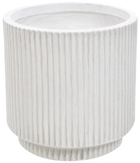 Vaso para plantas branco creme ⌀ 24 cm DARIA Beliani