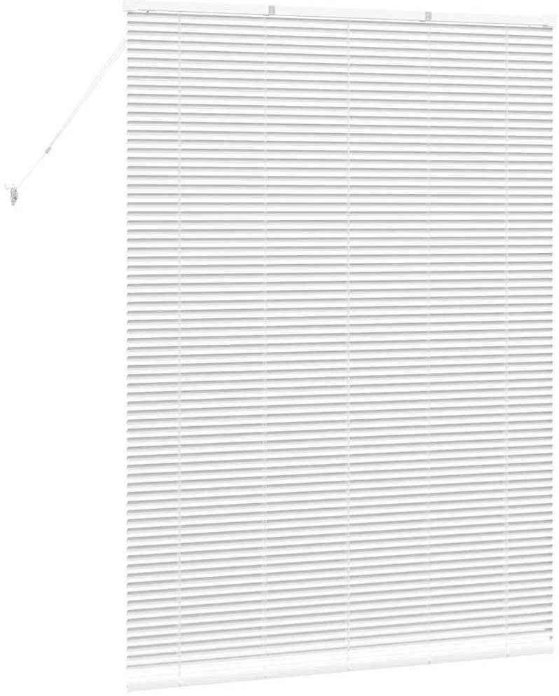 Persiana de Janela com cortinas Outros Manual Branco 135 x 175 cm Alum