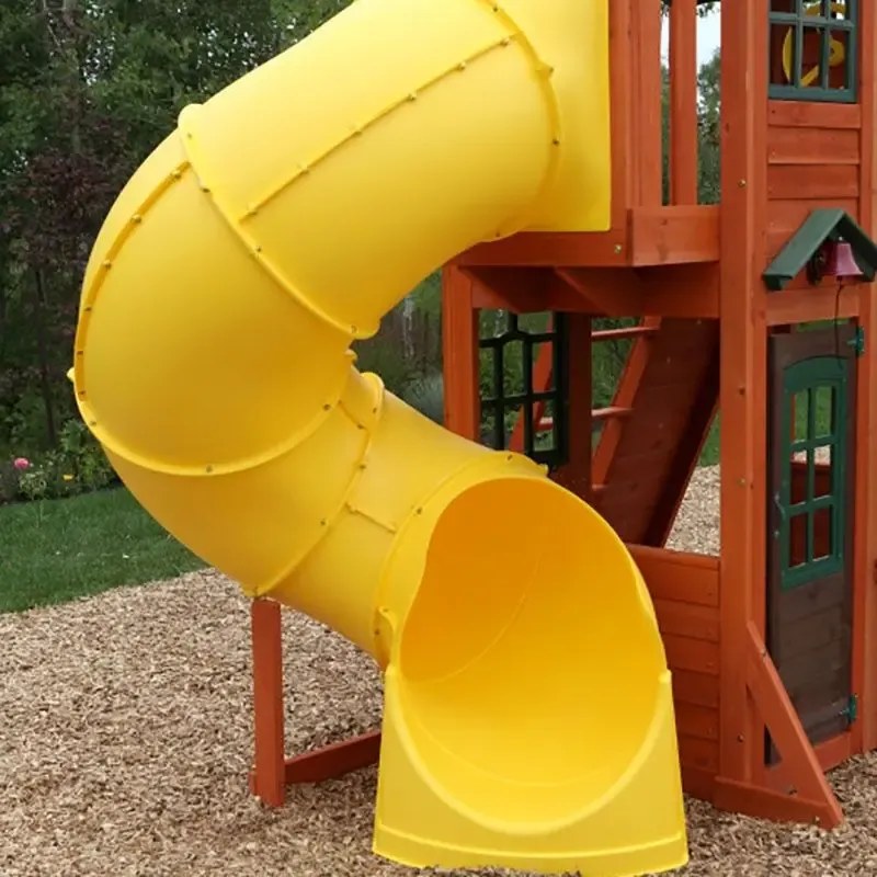 Parque infantil exterior madeira com escorrega e baloiço Canyon Ridge