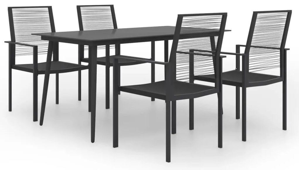 5 pcs conjunto de jantar para jardim
