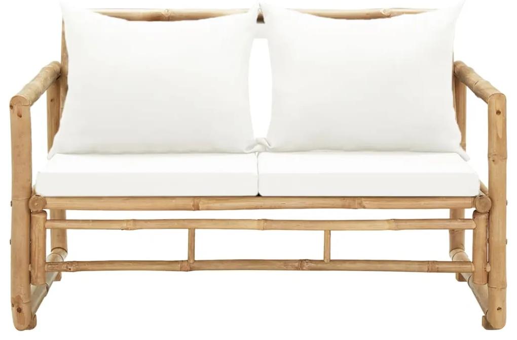 Sofá de Jardim de 2 Lugares - Com Almofadões - 115 x 65 x 72 cm -  Em
