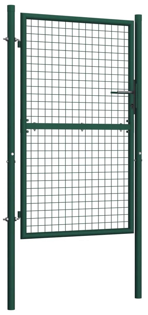 Portão de cerca 100x175 cm aço verde
