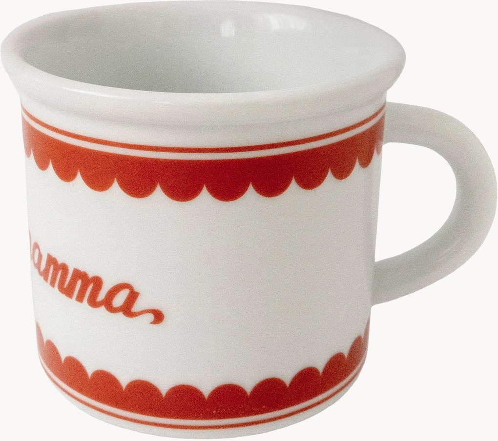Caneca vidrada Viva La Mamma