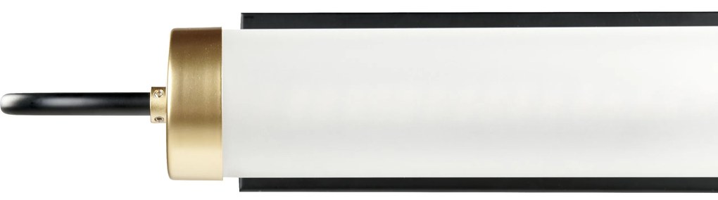 Candeeiro de parede LED em metal preto e dourado 43 cm HENRY Beliani