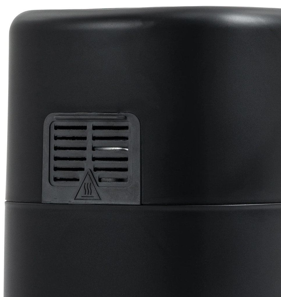 HOMCOM Fritadeira sem Óleo 3L Fritadeira de Ar Quente 1300W com 12 Programas Tela LED Tátil Temporizador Temperatura Ajustável e Cesta Antiaderente 29,5x23,8x30,3cm Preto