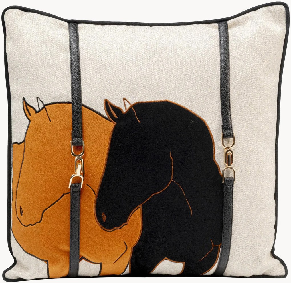 Almofada de veludo Horse Date