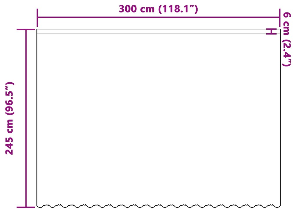 Cortina de Renda com cortinas Floral Branco 300 x 245 cm Poliéster