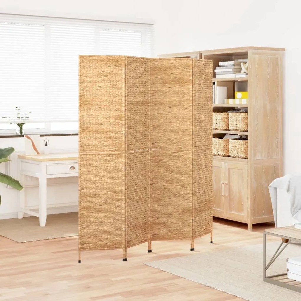 vidaXL Biombo de 4 painéis 163x180 cm jacinto de água