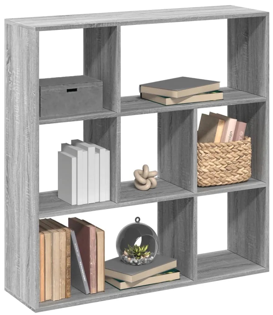 Estante divisória 102x29x103,5 cm deriv. madeira cinza sonoma
