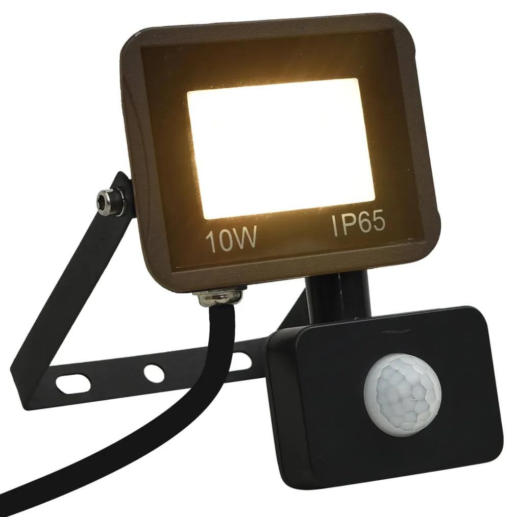 Projetor c/ iluminação LED e sensor 10 W branco quente