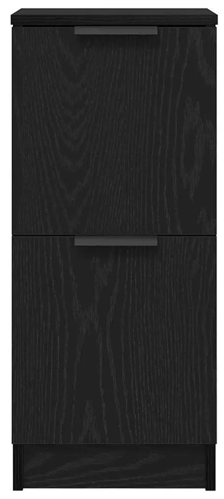Buffet de Carvalho Preto vidaXL - 30x30x70 cm