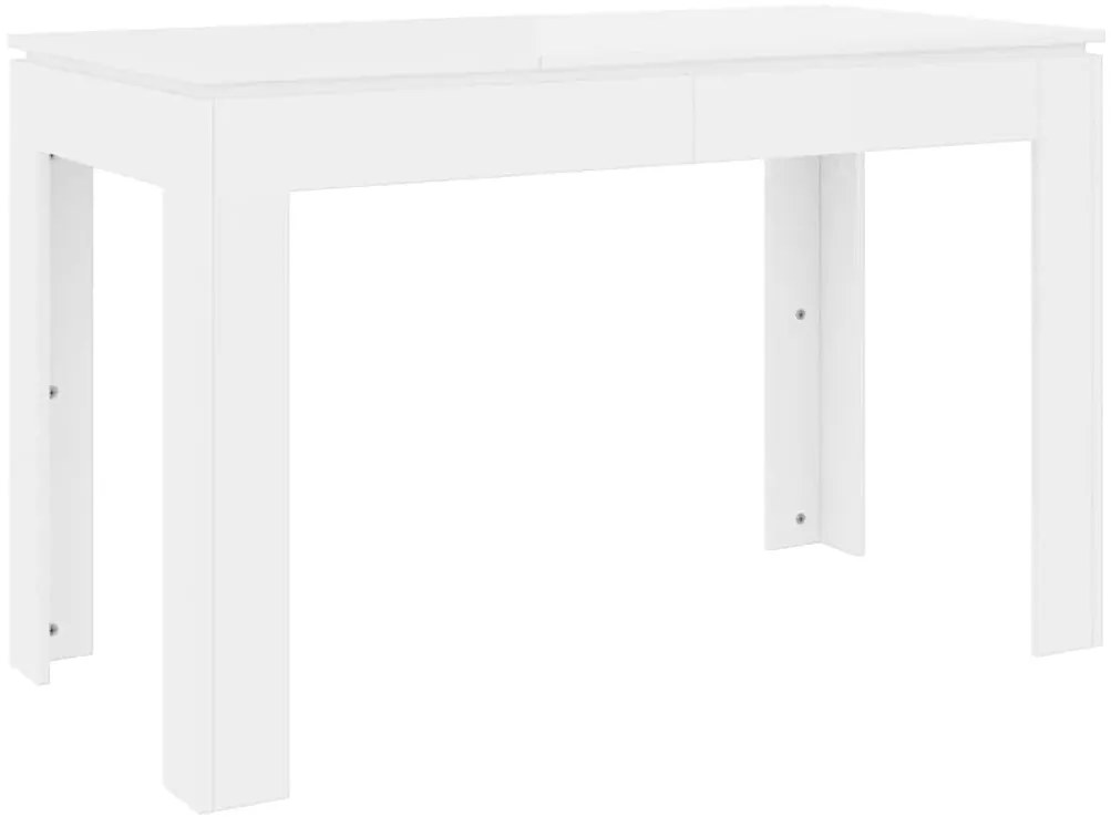 Mesa de jantar 120x60x76 cm contraplacado branco