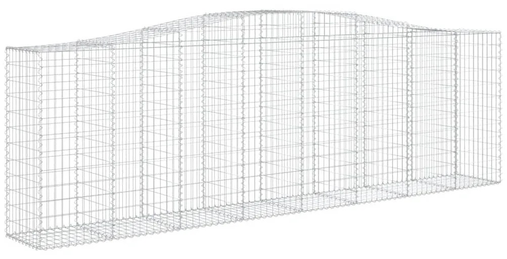 Cestos gabião arqueados 2pcs 400x50x120/140cm ferro galvanizado