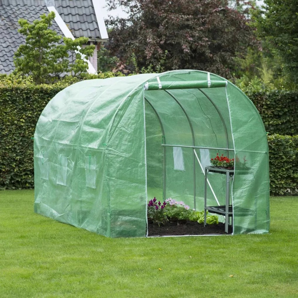 Estufa 3,5x2x2 m verde