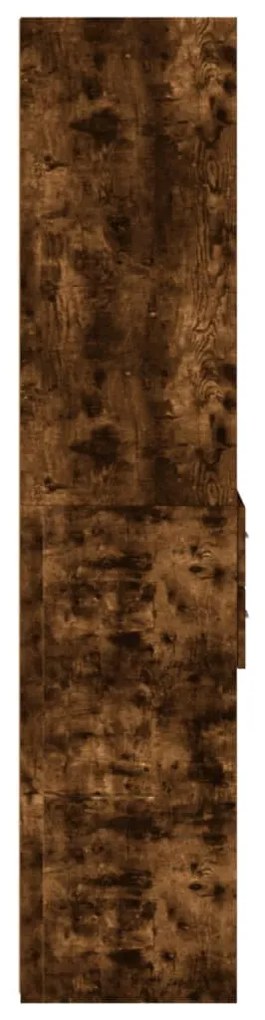 Armário alto 45x42,5x185cm derivados de madeira carvalho fumado