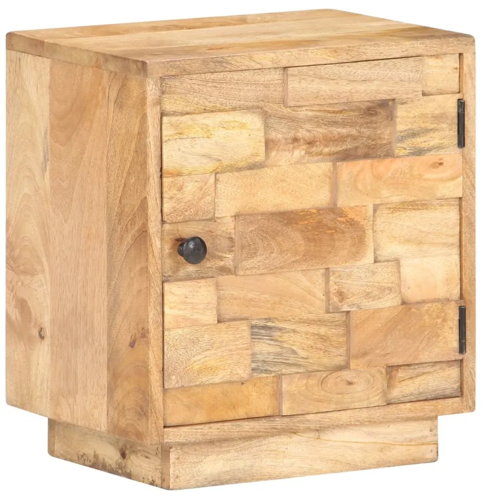 Mesa de cabeceira 40x30x45 cm madeira de mangueira maciça