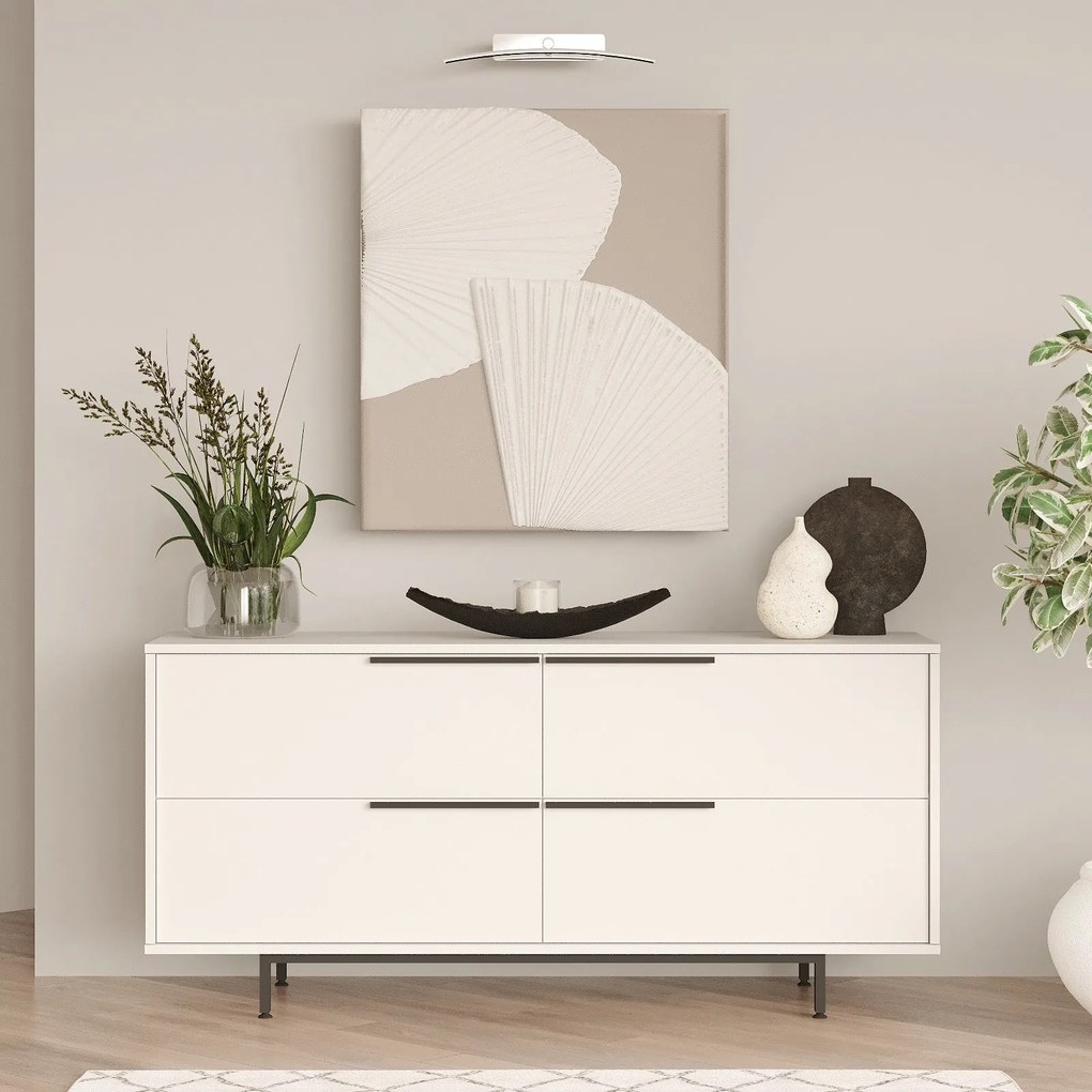 Console ON3 – Branco – 160 cm x 74,3 cm x 44,5 cm