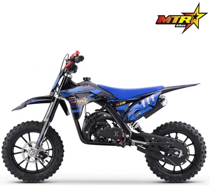 Mini Moto Infantil Gasolina 50 CC MTR Minicross XZR 2025 C/ Limitador Azul