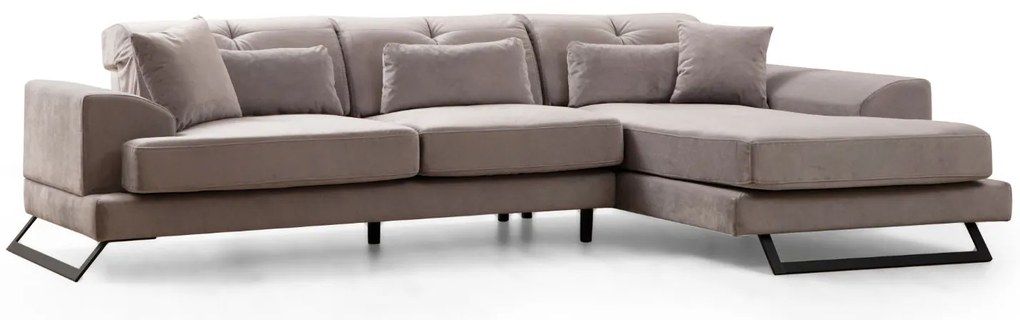 ****
Sofá de Canto Frido – Cinzento Claro – 190 cm x 304 cm
**