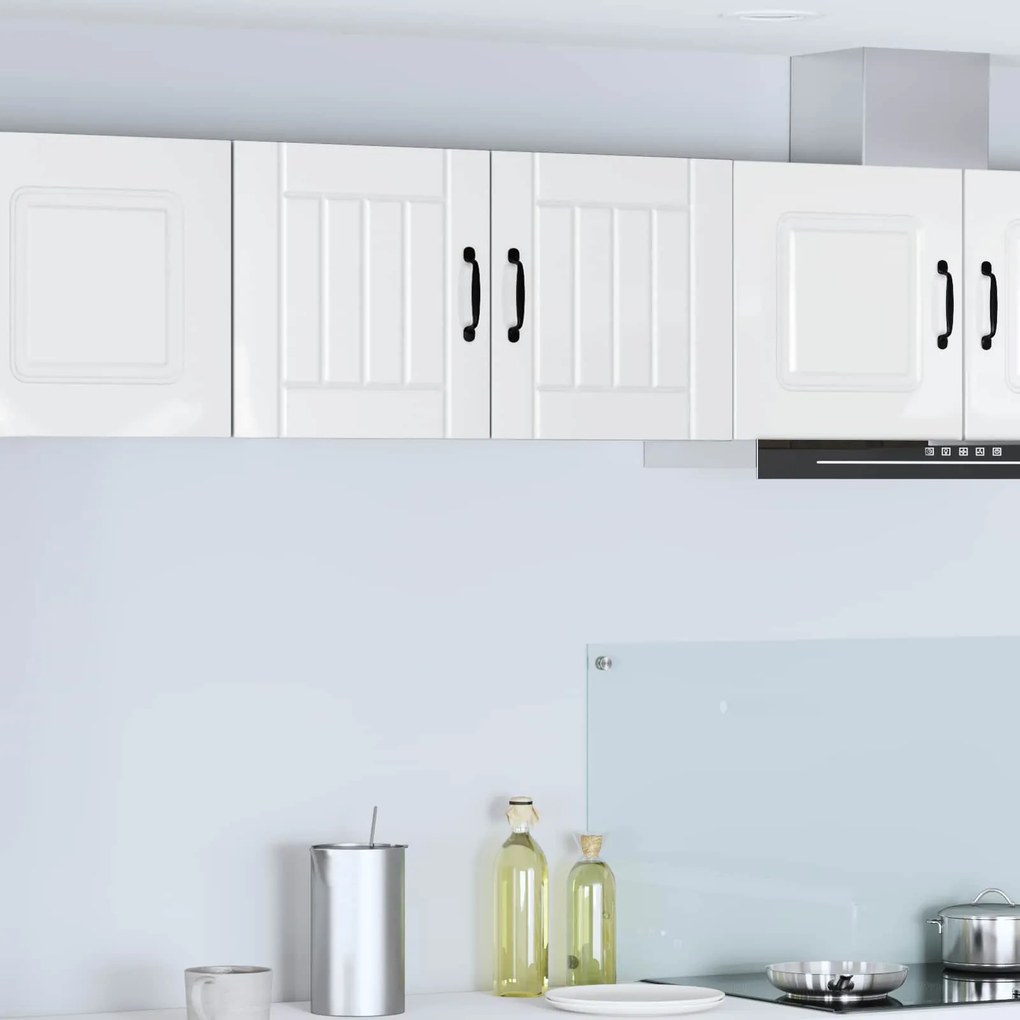 vidaXL Armário de Cozinha 2 pcs Branco Brilhante 40 x 31 x 40 cm