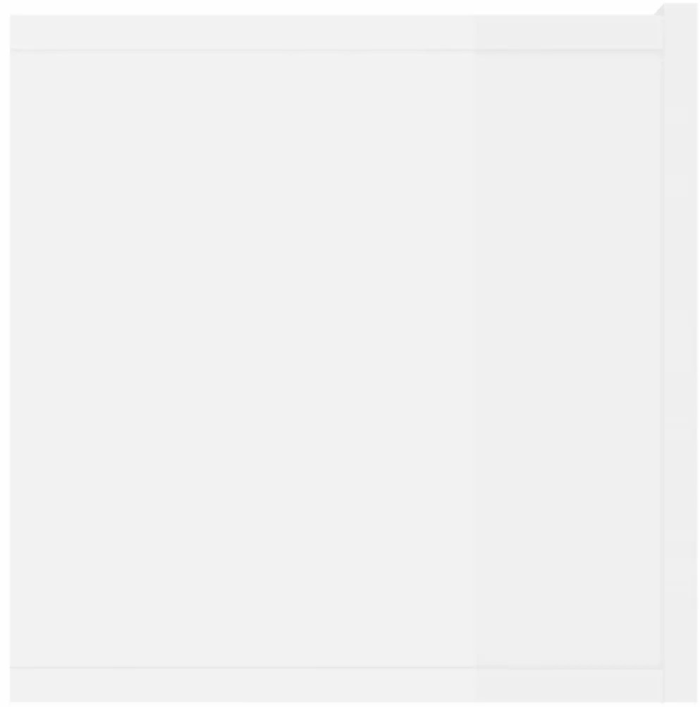 Móveis TV 2pcs 80x30x30cm derivados de madeira branco brilhante