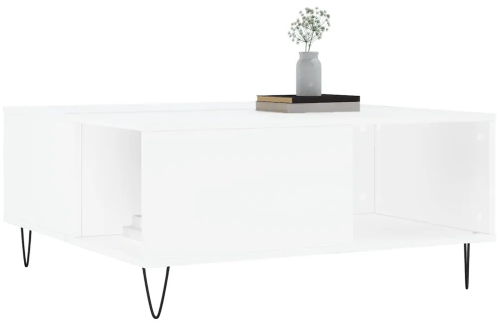 Mesa de centro 80x80x36,5 cm derivados de madeira branco