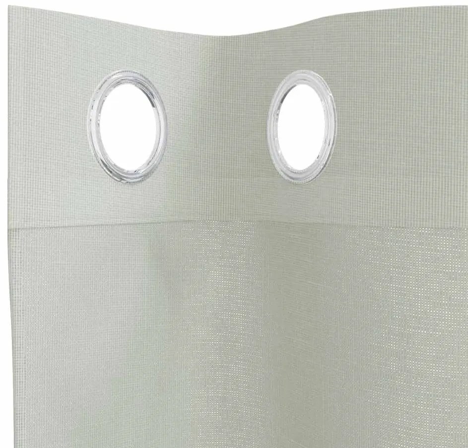 Cortinas de voile com ilhós 2 pcs cinzento-claro 140x300 cm
