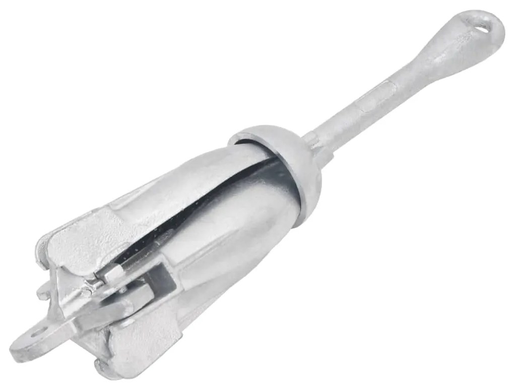 94270 vidaXL Âncora dobrável 4 kg ferro maleável prateado
