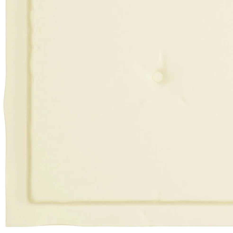 Cadeiras de jantar p/ jardim 3 pcs c/ almofadões acácia maciça