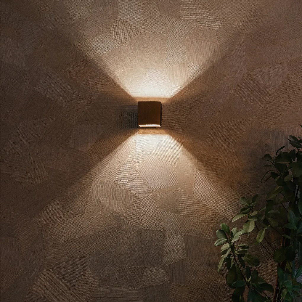 Conjunto de 2 Apliques de Parede Inteligentes Bronze Escuro 8cm c/ WiFi G9 - Transfer