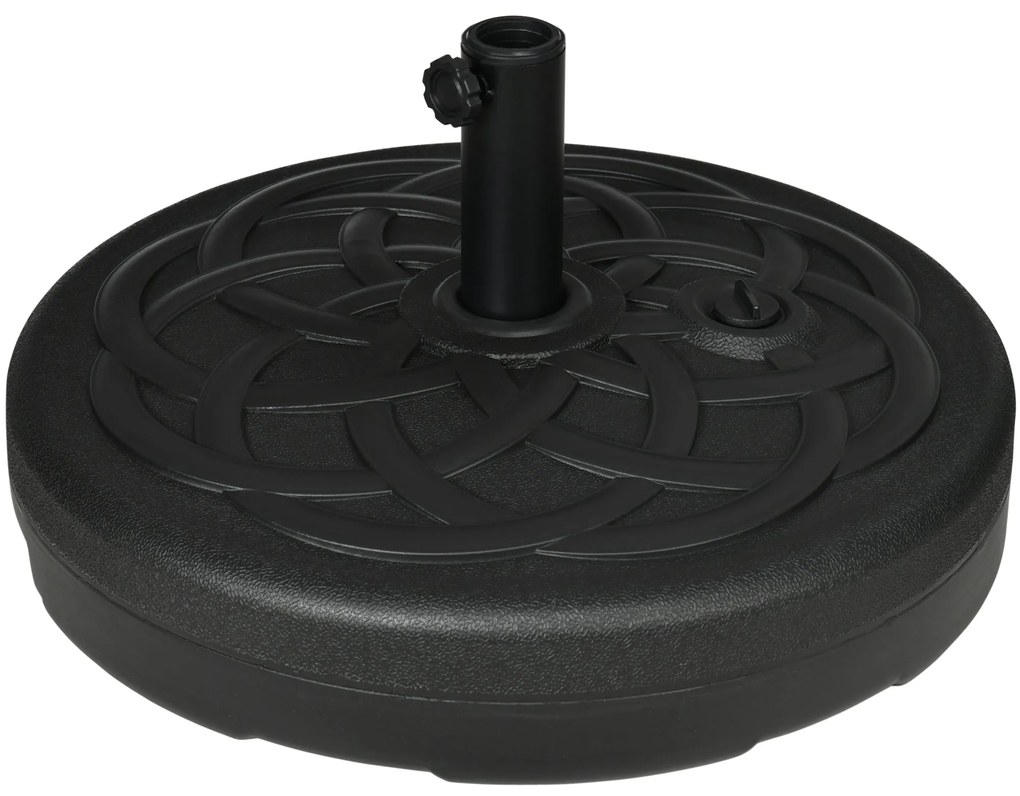 Base para Chapéu de Sol de PE Redonda Suporte para Chapéu de Sol 2,5kg