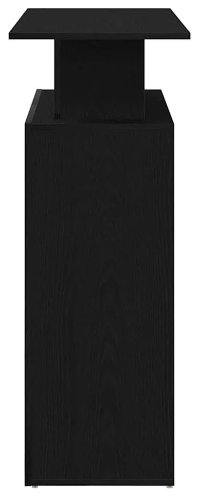 Balcão de recepção 100x40x104 cm derivados de madeira preto