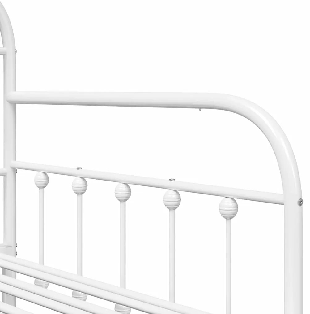 Estrutura de Daybed vidaXL com Cama Extra Branca 107x203 cm em Aço