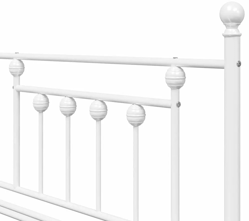 Estrutura de Daybed com Cama Embutida Branca 107x203 cm Aço
