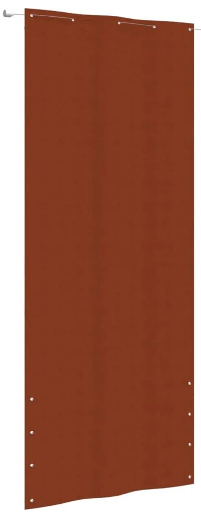 vidaXL Tela de varanda 100x240 cm tecido oxford terracota