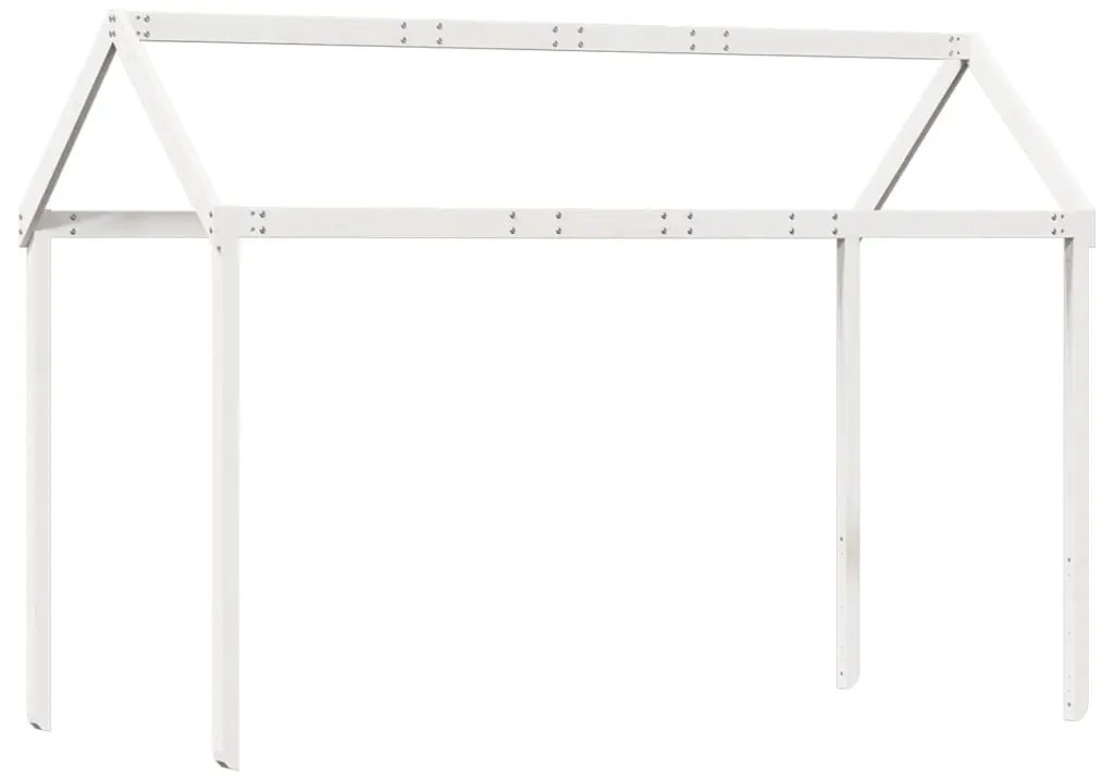 Telhado de cama infantil 217x95,5x159 cm pinho maciço branco